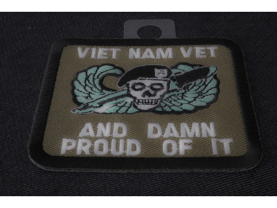 Vietnam Vet And Damn Proud Of It Patch | US Military Vietnam Veteran Patches