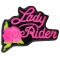 Pink Lady Rider Rose Biker Patch Pink Lady Rider Rose Biker Patch