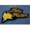 Yellow Lady Rider Rose Biker Patch Yellow Lady Rider Rose Biker Patch diagonal view