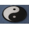 Ying Yang Novelty Iron on Patch diagonal view