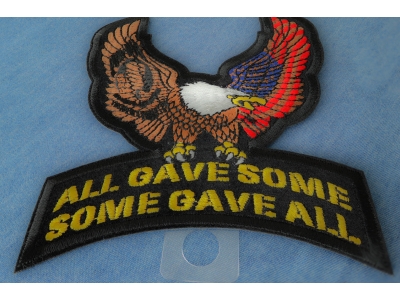 Us POW MIA Upwing Eagle Rocker Small Patch | US POW MIA Military Veteran Patches