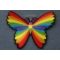 Colorful Butterfly Patch | Embroidered Patches Colorful Butterfly Patch diagonal view