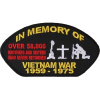 In Memory Of Vietnam Cap Patch | US Military Vietnam Veteran Patches