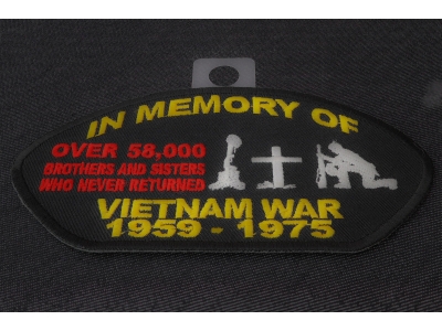 In Memory Of Vietnam Cap Patch | US Military Vietnam Veteran Patches