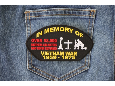 In Memory Of Vietnam Cap Patch | US Military Vietnam Veteran Patches