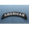 American Rocker Patriotic Iron on Patch diagonal view