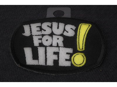 Jesus For Life Patch | Embroidered Patches