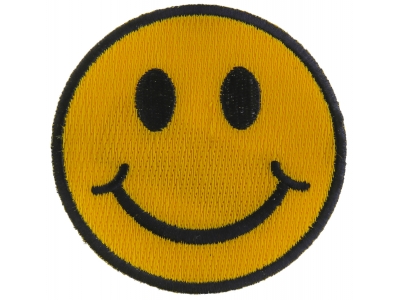 Smiley Face Patch | Embroidered Patches