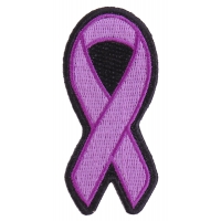 Purple Ribbon Patch For Breast Cancer Survivors | Embroidered Patches