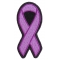 Purple Ribbon Patch For Breast Cancer Survivors