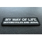 My Way Of Life Motorcycles And Jesus Patch | Embroidered Patches My Way Of Life Motorcycles and Jesus Patch diagonal view