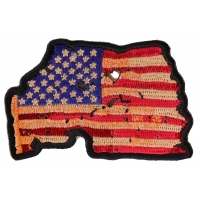 Vintage American Flag Patch | US Military Veteran Patches