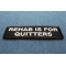 Rehab Is For Quitters Funny Iron on Patch diagonal view