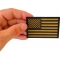 Subdued Green US Flag Patch shown on hand for size comparison