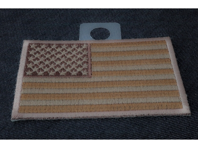 Subdued Brown US Flag Patch | Embroidered Patches