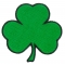 3 Leaf Clover Shamrock Novelty Iron on Patch