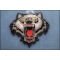 Small Wolf Patch | Embroidered Patches Wolf Patch for Jackets diagonal view