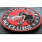 Patch Thermocollant Lone Wolf – 24 Cm De Diamètre – Noir, « No Clubs » – Pour Dos De Veste, Blouson, Sac