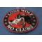 Lone Wolf No Clubs Biker Patch diagonal view