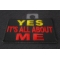 Yes It's All About Me Patch | Embroidered Patches Yes It's All About Me Funny Iron on Patch diagonal view