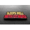 Sleeps Well With Others Patch | Embroidered Patches Sleeps Well With Others Patch diagonal view