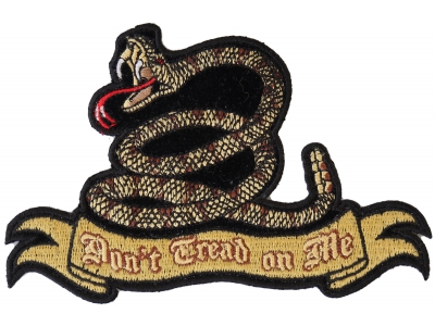 Don't Tread On Me Snake Patch Small | US Military Veteran Patches