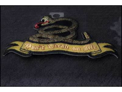 Don't Tread On Me Snake Patch Small | US Military Veteran Patches