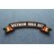 Vietnam War Vet Ribbon Small Rocker | US Military Vietnam Veteran Patches Vietnam War Vet Ribbon Small Rocker diagonal view