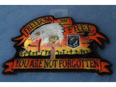Freedom Isn't Free Eagle Small Patch | US Military Veteran Patches