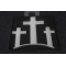 Three Crosses Christian Patch diagonal view