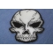Reflective Small Cracked Skull Patch | Embroidered Patches Reflective Skull Patch diagonal view
