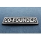 Cofounder Patch White Cofounder Patch diagonal view