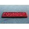 Founder Patch Red Founder Patch diagonal view