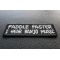 Paddle Faster I Hear Banjo Music Patch | Embroidered Patches Paddle Faster I Hear Banjo Music Funny Iron on Patch diagonal view