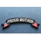 Proud Mother US Flag Rocker Patch | US Coast Guard Military Veteran Patches Proud Mother US Flag Rocker Patriotic Iron on Patch diagonal view