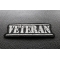 Veteran Patch Old Stamper White | US Military Veteran Patches Veteran Patch diagonal view