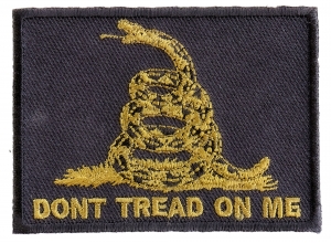 Green Black Gadsden Flag Patch | US Military Veteran Patches