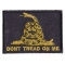 Green Black Gadsden Flag Don't Tread on Me Patch