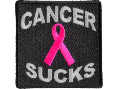 Cancer Sucks Patch | Embroidered Patches