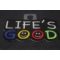Life's Good Patch | Embroidered Patches Life's Good Iron on Morale Patch diagonal view