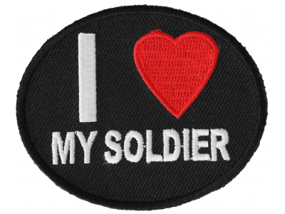 I Love My Soldier Patch | US Military Veteran Patches