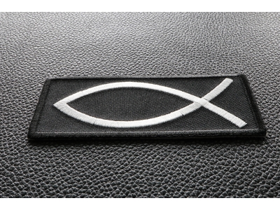 Fish Sign Patch | Embroidered Patches