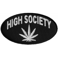 High Society Patch | Embroidered Pot Patches