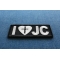 I Love JC Patch | Embroidered Patches I Love JC Patch diagonal view