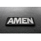 Amen Patch Amen Christian Patch diagonal view