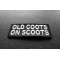 Old Coots On Scoots Patch | US Military Veteran Patches Old Coots On Scoots Patch diagonal view