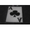 Ace Of Clubs Patch Ace Of Clubs Novelty Iron on Patch diagonal view
