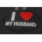 I Love My Husband Patch | Embroidered Patches I Love My Husband Iron on Morale Patch diagonal view