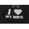 I Love My Wife Patch | Embroidered Patches I Love My Wife Iron on Morale Patch diagonal view