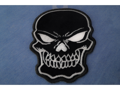 Black Skull Patch Small | Embroidered Patches